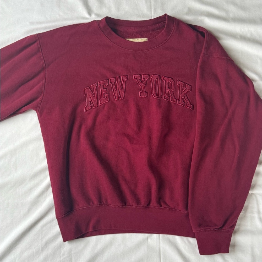 New York Maroon Sweater